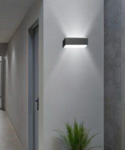 ΑΠΛΙΚΑ ΤΟΙΧΟΥ ΤΕΤΡΑΓΩΝΗ ΑΛΟΥΜΙΝΙΟΥ LED UPDOWN 10W ΓΡΑΦΙΤΗΣ ARTE ILLUMINA NIKITA EUROLAMP – 145-82092