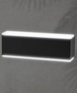 ΑΠΛΙΚΑ ΤΟΙΧΟΥ ΑΛΟΥΜΙΝΙΟΥ LED UPDOWN ΤΕΤΡΑΓΩΝΗ 10W ΜΑΥΡΗ ARTE ILLUMINA NIKITA EUROLAMP – 145-82094