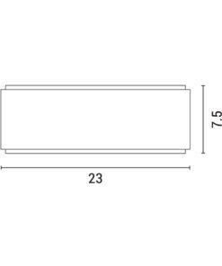 ΑΠΛΙΚΑ ΤΟΙΧΟΥ ΑΛΟΥΜΙΝΙΟΥ LED UPDOWN ΤΕΤΡΑΓΩΝΗ 10W ΜΑΥΡΗ ARTE ILLUMINA NIKITA EUROLAMP – 145-82094