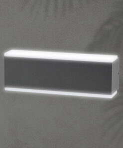 ΑΠΛΙΚΑ ΤΟΙΧΟΥ ΤΕΤΡΑΓΩΝΗ ΑΛΟΥΜΙΝΙΟΥ LED UPDOWN 10W ΓΡΑΦΙΤΗΣ ARTE ILLUMINA NIKITA EUROLAMP – 145-82095