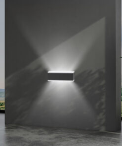 ΑΠΛΙΚΑ ΤΟΙΧΟΥ ΤΕΤΡΑΓΩΝΗ ΑΛΟΥΜΙΝΙΟΥ LED UPDOWN 10W ΓΡΑΦΙΤΗΣ ARTE ILLUMINA NIKITA EUROLAMP – 145-82095