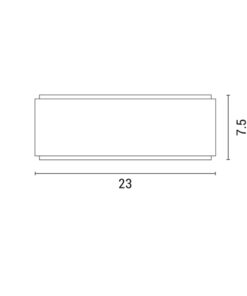 ΑΠΛΙΚΑ ΤΟΙΧΟΥ ΤΕΤΡΑΓΩΝΗ ΑΛΟΥΜΙΝΙΟΥ LED UPDOWN 10W ΓΡΑΦΙΤΗΣ ARTE ILLUMINA NIKITA EUROLAMP – 145-82095