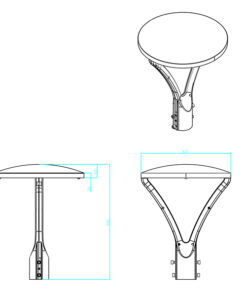 ΦΩΤΙΣΤΙΚΟ ΚΟΡΥΦΗΣ 60W 4000K 100-277 VAC EUROLAMP – 146-58007