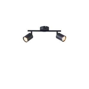 ΣΠΟΤ ΜΕΤΑΛΛΙΚΟ ΔΙΦΩΤΟ 2XGU10 300X80X155mm ΜΑΥΡΟ ARTE ILLUMINA OLYMP EUROLAMP – 145-25221