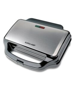 ΤΟΣΤΙΕΡΑ ΜΑΥΡΗ INOX ΜΕ ΑΠΟΣΠΩΜΕΝΕΣ ΠΛΑΚΕΣ ΓΚΡΙΛ ΓΙΑ 2 ΤΟΣΤ 900W EUROLAMP – 300-70033