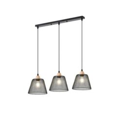 ΦΩΤΙΣΤΙΚΟ ΚΡΕΜΑΣΤΟ ΜΕΤΑΛΛΟ 3ΦΩΤΟ 3XE27 370X370X1260mm ΜΑΥΡΟ ARTE ILLUMINA NET EUROLAMP – 144-46030