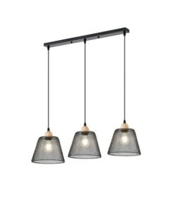 ΦΩΤΙΣΤΙΚΟ ΚΡΕΜΑΣΤΟ ΜΕΤΑΛΛΟ 3ΦΩΤΟ 3XE27 370X370X1260mm ΜΑΥΡΟ ARTE ILLUMINA NET EUROLAMP – 144-46030