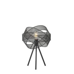 ΦΩΤΙΣΤΙΚΟ ΕΠΙΤΡΑΠΕΖΙΟ ΜΕΤΑΛΛΟ 1XE27 300X300X4700mm ΜΑΥΡΟ ARTE ILLUMINA OGGI EUROLAMP – 144-46016