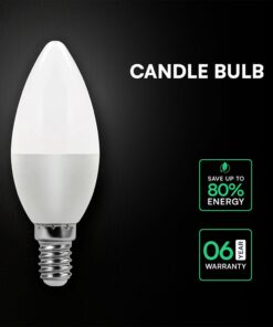 LED Λάμπα E14 Κερί V-TAC Cree Chip 6.5W 600lm Ψυχρό Λευκό 6400K 6yrs Wty – 2111316