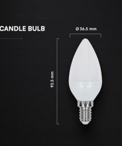 LED Λάμπα E14 Κερί V-TAC Cree Chip 4.5W 470lm Φυσικό Λευκό 4000K 6yrs Wty – 2111216