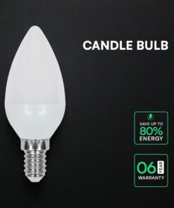 LED Λάμπα E14 Κερί V-TAC Cree Chip 4.5W 470lm Φυσικό Λευκό 4000K 6yrs Wty – 2111216