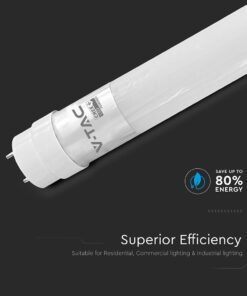 LED Λάμπα T8 G13 150cm 20W V-TAC Cree Chip 2100lm 160° Θερμό 3000K 6yrs Wty – 216566