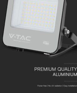 LED Προβολέας 50W Αδιάβροχος IP65 V-TAC Cree Chip Μαύρος 115° 5740lm Θερμό Λευκό 3000K 6yrs Wty – 231996