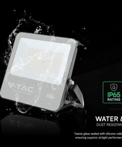 LED Προβολέας 100W Αδιάβροχος IP65 V-TAC Cree Chip Μαύρος 115° 11480lm Φυσικό Λευκό 4000K 6yrs Wty – 232186