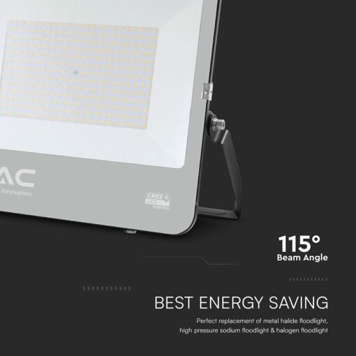 LED Προβολέας 100W Αδιάβροχος IP65 V-TAC Cree Chip Μαύρος 115° 27.000lm Ψυχρό Λευκό 6500K 6yrs Wty – 232206