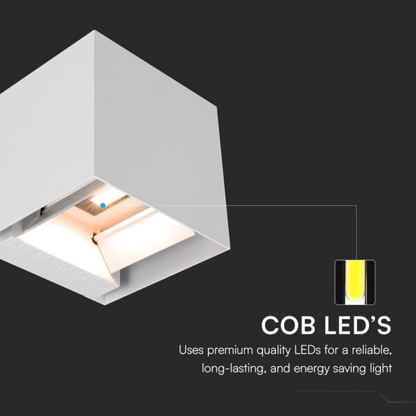 Ηλιακό Φωτιστικό Τοίχου 3W LED CCT Λευκό IP65 με Ανίχνευση Κίνησης V-TAC – 24063