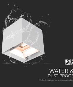 Ηλιακό Φωτιστικό Τοίχου 3W LED CCT Λευκό IP65 με Ανίχνευση Κίνησης V-TAC – 24063
