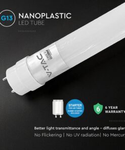 LED Λάμπα T8 G13 150cm 15W V-TAC Cree Chip 2250lm 160° Ψυχρό 6500K 6yrs Wty – 240696