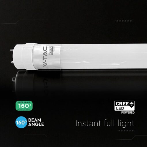 LED Λάμπα T8 G13 150cm 15W V-TAC Cree Chip 2250lm 160° Ψυχρό 6500K 6yrs Wty – 240696