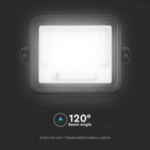 50W LED Ηλιακός Προβολέας CCT 2000K-8000K Μαύρος IP65 V-TAC – 24082