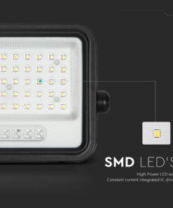 100W LED Ηλιακός Προβολέας CCT 2000K-8000K Μαύρος IP65 V-TAC – 24083