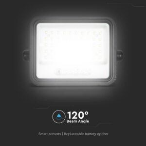 100W LED Ηλιακός Προβολέας CCT 2000K-8000K Μαύρος IP65 V-TAC – 24083