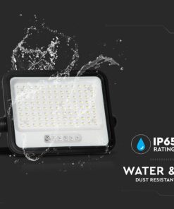 200W LED Ηλιακός Προβολέας CCT 2000K-8000K Μαύρος IP65 V-TAC – 24084