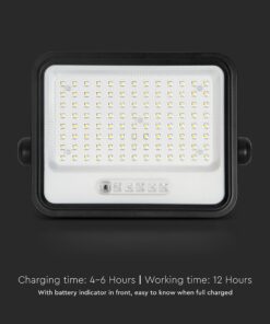 200W LED Ηλιακός Προβολέας CCT 2000K-8000K Μαύρος IP65 V-TAC – 24084