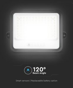 200W LED Ηλιακός Προβολέας CCT 2000K-8000K Μαύρος IP65 V-TAC – 24084