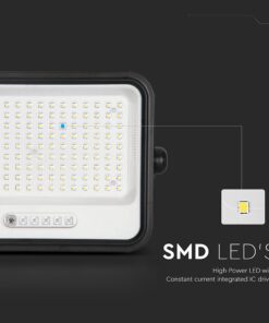 300W LED Ηλιακός Προβολέας CCT 2000K-8000K Μαύρος IP65 V-TAC – 24086