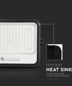 300W LED Ηλιακός Προβολέας CCT 2000K-8000K Μαύρος IP65 V-TAC – 24086