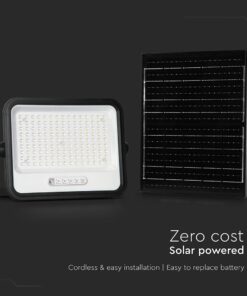 300W LED Ηλιακός Προβολέας CCT 2000K-8000K Μαύρος IP65 V-TAC – 24086