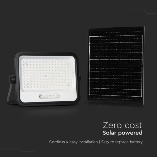 300W LED Ηλιακός Προβολέας CCT 2000K-8000K Μαύρος IP65 V-TAC – 24086