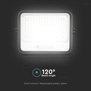 300W LED Ηλιακός Προβολέας CCT 2000K-8000K Μαύρος IP65 V-TAC – 24086