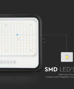 400W LED Ηλιακός Προβολέας CCT 2000K-8000K Μαύρος IP65 V-TAC – 24086