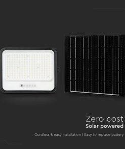 400W LED Ηλιακός Προβολέας CCT 2000K-8000K Μαύρος IP65 V-TAC – 24086