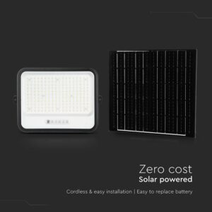 400W LED Ηλιακός Προβολέας CCT 2000K-8000K Μαύρος IP65 V-TAC – 24086