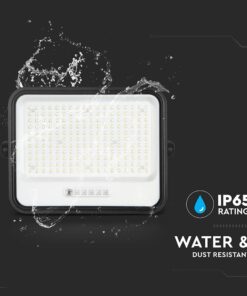 400W LED Ηλιακός Προβολέας CCT 2000K-8000K Μαύρος IP65 V-TAC – 24086