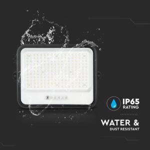 400W LED Ηλιακός Προβολέας CCT 2000K-8000K Μαύρος IP65 V-TAC – 24086