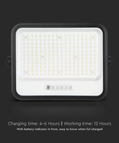 400W LED Ηλιακός Προβολέας CCT 2000K-8000K Μαύρος IP65 V-TAC – 24086