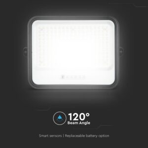 400W LED Ηλιακός Προβολέας CCT 2000K-8000K Μαύρος IP65 V-TAC – 24086