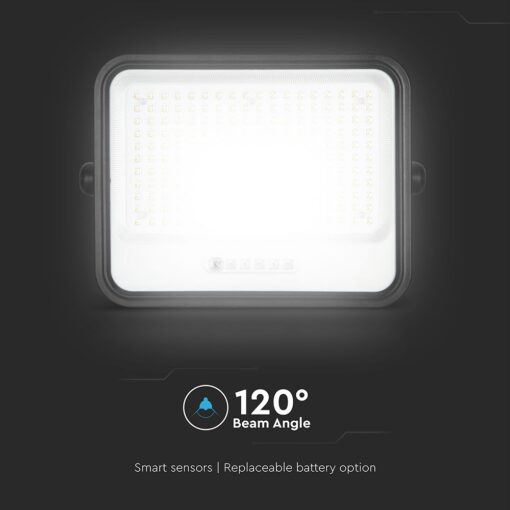 400W LED Ηλιακός Προβολέας CCT 2000K-8000K Μαύρος IP65 V-TAC – 24086
