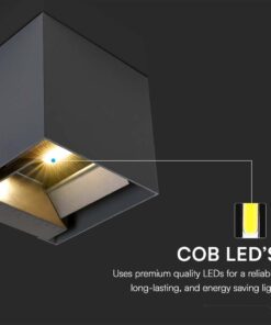 Ηλιακό Φωτιστικό Τοίχου 3W LED CCT Aνθρακί IP65 V-TAC – 24089