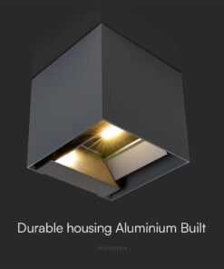 Ηλιακό Φωτιστικό Τοίχου 3W LED CCT Aνθρακί IP65 V-TAC – 24089