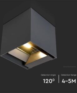 Ηλιακό Φωτιστικό Τοίχου 3W LED CCT Aνθρακί IP65 V-TAC – 24089