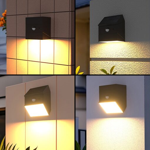 2.5W LED Ηλιακό Φωτιστικό Τοίχου Περιστρεφόμενο Μαύρο με Ανιχνευτή Κίνησης CCT IP65 V-TAC – 24096