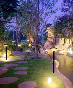 15W LED Ηλιακό Φωτιστικό Κορυφής για Κολωνάκι Φ60 Κήπου CCT Μαύρο IP65 με Ανιχνευτή Κίνησης V-TAC – 24098