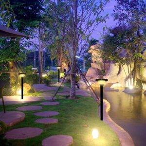 15W LED Ηλιακό Φωτιστικό Κορυφής για Κολωνάκι Φ60 Κήπου CCT Μαύρο IP65 με Ανιχνευτή Κίνησης V-TAC – 24098