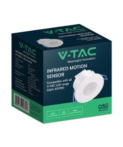 Ανιχνευτής Κίνησης Χωνευτός Λευκός V-TAC – 24108