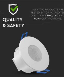 Ανιχνευτής Κίνησης Χωνευτός Λευκός V-TAC – 24108